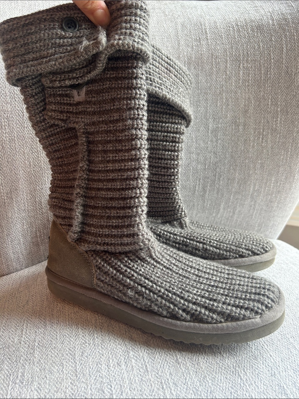 UGG Knit Tall Slouchy Boots